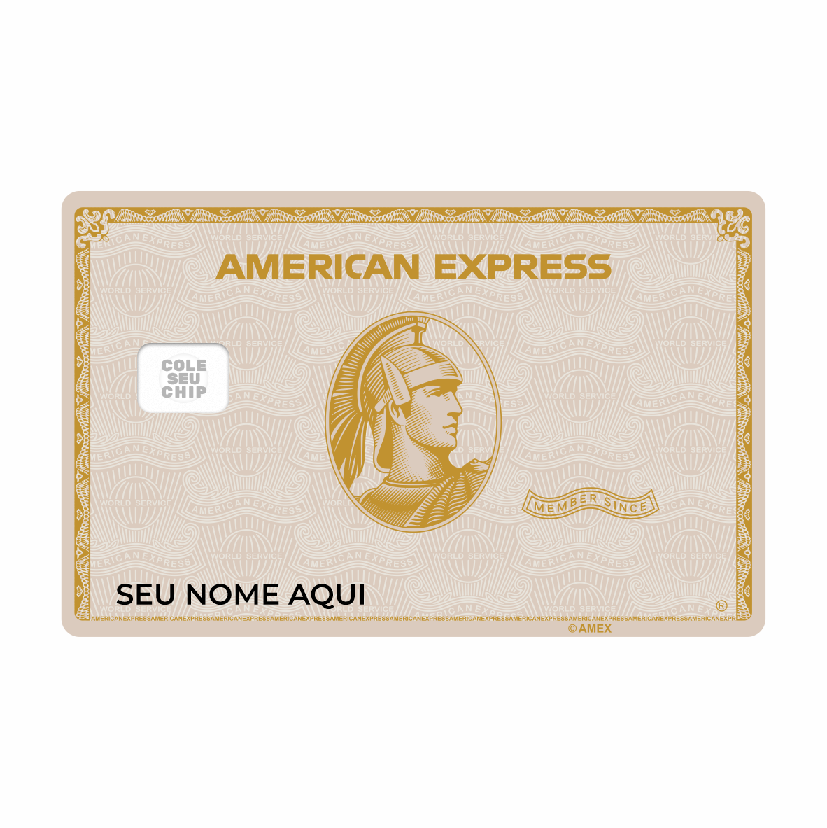 METACARD - Cartão De Plástico Com Impressão Digital UV - Amex White Gold METACARD - Cartão De Plástico Com Impressão Digital UV - Amex White Gold